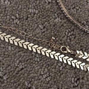 Jewelry - Gold set w/ choker, x-large hoop earrings set Jewelry - Gold set w/ choker, x-large hoop earrings set